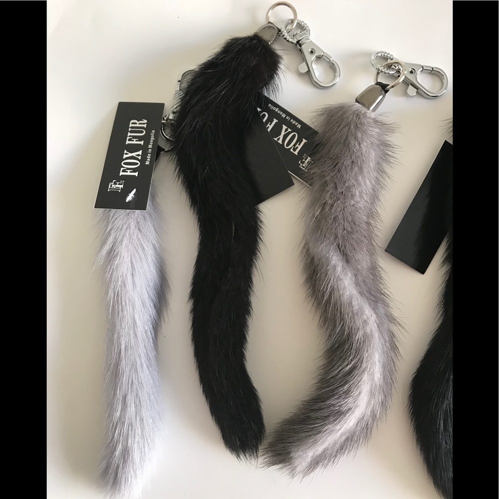 Real Mink Fur Key Chain Purse Decoration . - Picture 3 of 8